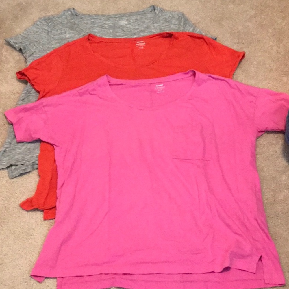 👕 3 Old Navy Boyfriend Tops Size Large 👚